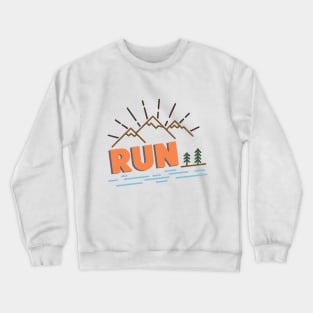 Run into the Mountains Crewneck Sweatshirt